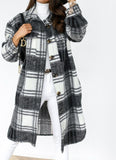 Rugged-Chic Style Plaid Jacket